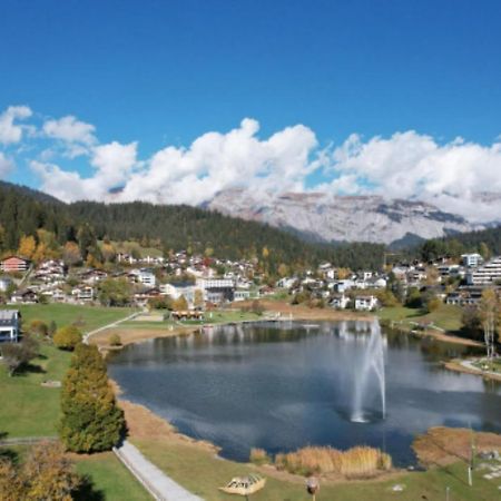 Lovely 1-Bedroom Vacation Studio Apartment With Pool And Sauna Laax Dış mekan fotoğraf